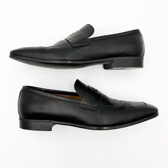 Gucci GG Monogram Black Leather Men’s Dress Loafers - Picture 7 of 10